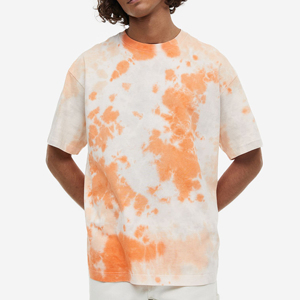 Última Novedad al por Mayor: Camiseta Casual de Hombre con Diseño Personalizado, Ajuste Regular, Teñido Anudado, Manga Corta, 100% Algodón Tejido - Product Image 1