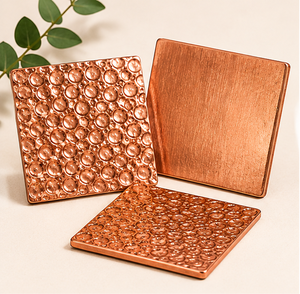 Handmade Hammered <b>Square</b> Copper Coaster Set Luxury Antique Metal Drink Coasters For Home <b>Bar</b> & Hotel <b>Table</b> Decor Heat Resistant - Product Image 5