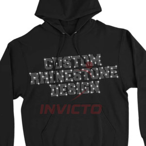 Lightweight Rhinestone <b>Hoodies</b> With <b>Soft</b> Fabric Cotton Blended Rhinestone <b>Hoodies</b> For Comfort - Product Image 3