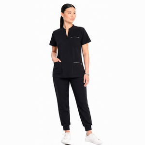 Uniforme Médico Personalizado para Mujer, Traje de Enfermería, Tela Elástica, Cómodo, Ropa de Trabajo para Hospital y Clínica - Product Image 3