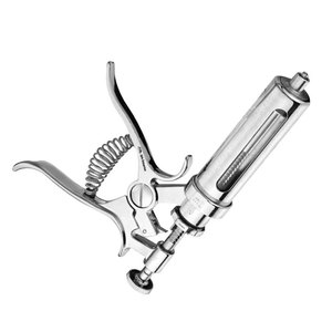 Seringue professionnelle en acier inoxydable de haute qualité, réutilisable, best-seller, instrument d'insémination vétérinaire Apto Enterprises - Product Image 3