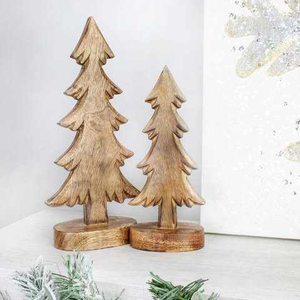 Natural <b>Wooden</b> MODERN <b>Christmas</b> <b>Tree</b> for Hanging Beautiful Holiday Wall Decor for Homes Festive Touch to Any Room or Space - Product Image 6