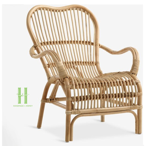 Silla de Ratán Tejida a Mano de Lujo, Silla de Mimbre Natural, Ecológica, para Interiores y Exteriores, Muebles para el Hogar, Fabricante de Vietnam - Product Image 4