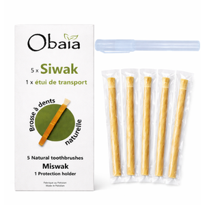 Caja de Regalo Personalizada para Miswak |   5 Miswaks Envasados al Vacío con 1 Estuche Protector |   Limpiador Dental Natural |   Barra de Cuidado Bucal y Dental - Product Image 1