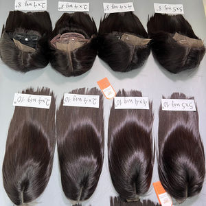 Perruque vietnamienne en cheveux humains, extensions de cheveux Remy vierges russes authentiques, perruques de cheveux bruts pour femmes noires, vente en gros - Product Image 6