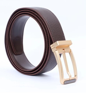 Ceintures de luxe OEM de haute qualité avec boucle à ardillon pour hommes, ceintures personnalisées en cuir véritable, logo personnalisé, vente en gros - Product Image 1