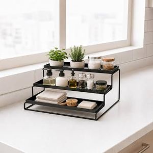 Unicorn Handicrafts Metal Wood Desktop Organizer for Office <b>Desk</b> Study Table Stationery Pens Accessories and <b>Small</b> Items - Product Image 1