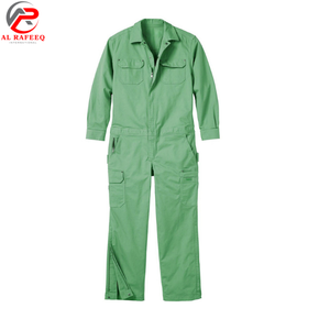 Combinaison en coton pour homme, fermeture à boutons, coupe ample, manches longues, uniformes de travail toutes tailles avec logo personnalisé - Product Image 1