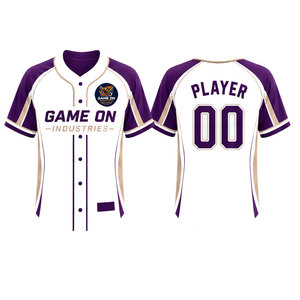 Camisetas de Béisbol para Hombre, Personalizadas al por Mayor, Transpirables, 100% Poliéster, de Alta Calidad, Cosidas, Edición Limitada - Product Image 2