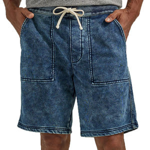 Shorts d'entraînement vintage personnalisés écologiques délavés à l'acide pour hommes, en coton, taille élastique, pour la gym, fournisseur en gros - Product Image 6
