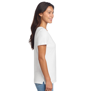 เสื้อยืดคอวีสุดฮิต เนื้อผ้าบางเบา สวมใส่สบาย ให้สัมผัสนุ่มนวล มีสไตล์ แฟชั่นสตรีทแวร์ทันสมัย เสื้อยืดคอวีสำหรับผู้หญิง - Product Image 5