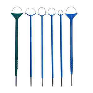 Électrodes en acier manuelles professionnelles LLETZ/LEEP Y <span class=keywords><strong>Loop</strong></span>, instruments à pointe en crochet laparoscopique, conceptions de poignées, outil chirurgical endoscopique - Product Image 6