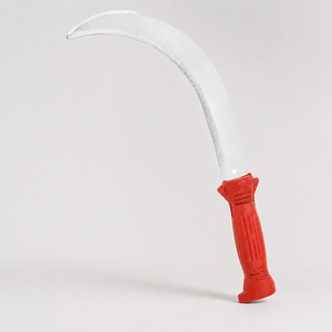 Faucille agricole durable en acier inoxydable avec poignée en plastique confortable pour la coupe des mauvaises herbes, la récolte des cultures, le jardinage et l'agriculture - Product Image 1