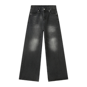 Jeans décontractés pour hommes en denim droit 100 % coton, personnalisables en gros, lavage régulier, épais, durables, respirants, pour le travail hivernal - Product Image 4