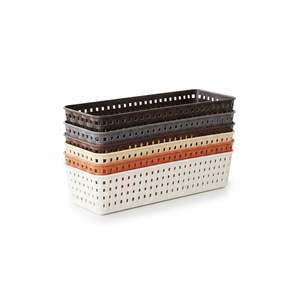 Organizador de Armario para Almacenamiento, 6 Piezas, Bandeja Organizadora de Escritorio Multiusos de Plástico, Divisores de Cajones de Oficina Multicolores - Product Image 1