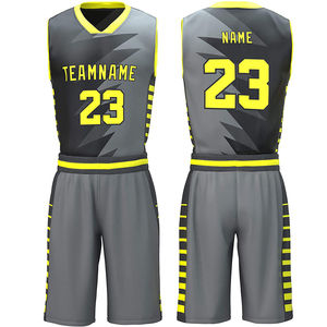 Conjunto de Uniforme de Baloncesto Personalizado para Adultos, Transpirable, Antibacteriano, de Secado Rápido, Tallas Grandes, Jersey Completo para Equipo, Venta Directa de Fábrica - Product Image 1