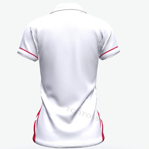 เสื้อโปโลผู้หญิงสำหรับกอล์ฟ แห้งเร็ว ซับเหงื่อ สัมผัสนุ่ม ปักโลโก้ได้ตามต้องการ เสื้อโปโลสำหรับเล่นกีฬา รับผลิตแบบ OEM ODM ขายส่ง - Product Image 4