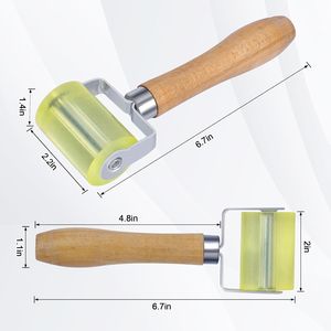 Rullo per Insonorizzazione Auto con Manico in Legno e Gomma PU, per Installazione di Tappetini Audio e Pannelli Fonoassorbenti per Veicoli - Product Image 3
