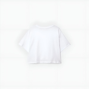 Wholesale Cotton Crop <b>Top</b> T Shirt for Women Screen Printed Casual Short Sleeve Loose Fit Summer Streetwear Graphic T-shirts - Product Image 5