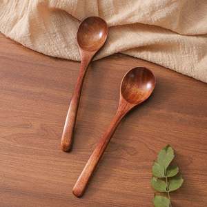 Handmade Wooden Tea Spoon Oval Shape Natural Wood Carved Utensil for Tea Serving - Product Image 3