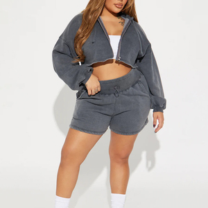 Outfitize International Wholesale Women Tracksuit <b>Oversized</b> Graphic Print Hoodie and <b>Jogger</b> 2 Piece Set Custom Branding Bulk - Product Image 3