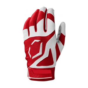 Gants de frappeur de baseball en cuir pour droitier adulte, fermeture auto-agrippante, pour l'entraînement sportif, avec grip, en matériau écologique, à enfiler - Product Image 2