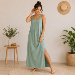 Ensemble de pyjamas pour femmes en coton et polyester, ensemble de vêtements de détente pour femmes, doux, confortable, respirant, vêtements de nuit pour femmes - Product Image 1