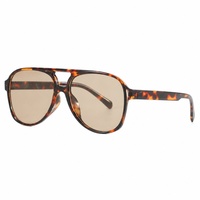 Lunettes de soleil rétro double pont pour hommes et femmes avec verres teintés orange pour la conduite et les activités de plein air – Vente en gros