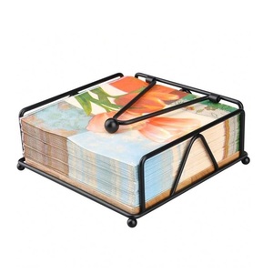 Porte-serviettes, doré, idéal pour la décoration de restaurant, artisanat métallique, vente en gros - Product Image 3