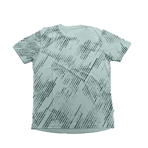 เสื้อยืดแขนสั้นผู้ชายสีเทา ลายเรขาคณิต ทรงปกติ คอกลม สไตล์ลำลอง พิมพ์ลายดิจิทัล ผ้าเจอร์ซีย์ ระบายอากาศได้ดี - Product Image 5
