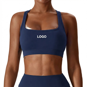 Janya 2026 Solid Gym Clothing Breathable Lightweight Sleeveless Fitness Top Square Neck Yoga Bras Halter Backless Front - Product Image 6