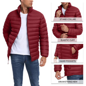 Winter Custom Logo Design Bomber <b>Puffer</b> <b>Jackets</b> Warm Thick Hooded Quilted Outerwear Insulated <b>Jacket</b> for Men - Product Image 6