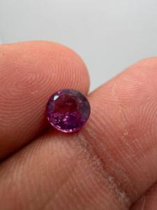 Zehra Gems Jewellery BS107 Zafiro Natural Púrpura-Rosado de 6MM, Corte Brillante de 1.00CT, con Juego de Color, de Ceilán, Precioso, Suelto y Facetado - Product Image 5