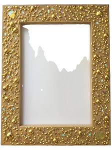 Marco de Fotos Rectangular Metálico Color Oro Rosa con Diseño Floral para Decoración de Mesa en Hogar y Oficina - Product Image 3