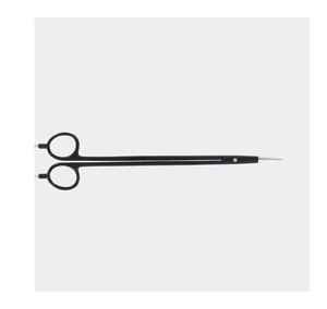 Tijeras eléctricas curvas de acero inoxidable negras para manicura de cutículas - Tijeras para diestros con logotipo y color personalizados - Product Image 1