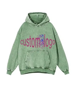 Sudadera con Capucha de Algodón Grueso de 250g, Estilo Retro Urbano, con Estampado de Dibujos Animados, Diseño Ecológico y Forrado; Impresión Digital Personalizable - Product Image 5