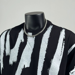 เสื้อยืดโอเวอร์ไซส์สั่งทำพิเศษ คุณภาพสูง ผ้าฝ้าย 100% เย็บสองชั้น เนื้อผ้าหนา พิมพ์ลายดิจิทัล ทรงบ็อกซี่ เสื้อยืดลำลองผู้ชาย - Product Image 4