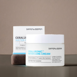 Crème hydratante anti-âge Differ&Deeper Ceramide Water Core à l'acide hyaluronique pour tous types de peaux - Product Image 1