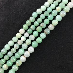 Cuentas Sueltas Lisas de Crisoprasa Verde de Grado AA de 6-7 mm, 100% Naturales, Certificadas por IGI, para Joyería, Piedras Naturales Vivaaz Gems - Product Image 3