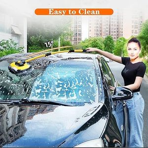 Brosse de lavage de voiture en microfibre avec manche long et kit d'accessoires pour outils de nettoyage - Product Image 2