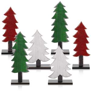Árbol de Navidad Minimalista de Madera y MDF para Decoración Navideña Festiva - Product Image 1