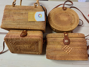 Bolso bandolera redondo de ratán personalizado con mango largo para mimbre, mimbre, bambú, artesanía, bolso de fiesta, decoración de regalo - Product Image 5