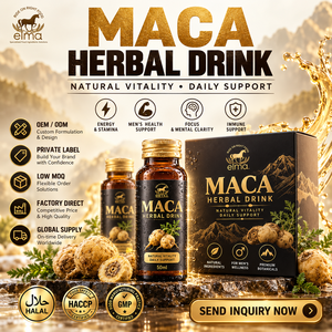 Suplemento de Extracto de Raíz de Maca Natural Halal Elma Food, 60 Tabletas Masticables, Apoyo Energético para Hombres, Metabolismo, Circulación, GMP - Product Image 1