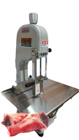 Machine de découpe d'os robuste pour viande congelée 3 kW 380 V scie automatique en acier inoxydable à lame ronde
