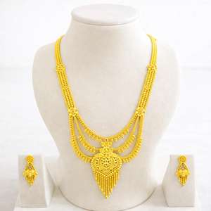 Cadenas de collar de oro africano de 2 gramos, ligeras, rellenas de microplata, para mujeres africanas, uso diario y fiestas - Product Image 2