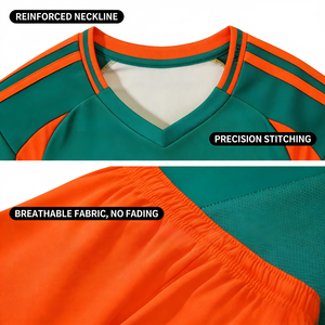 Conjunto de Uniforme de Fútbol Unisex Premium, Ropa Deportiva Personalizada de Manga Corta, Uniforme de Fútbol de Alta Calidad, 100% Poliéster Transpirable - Product Image 4