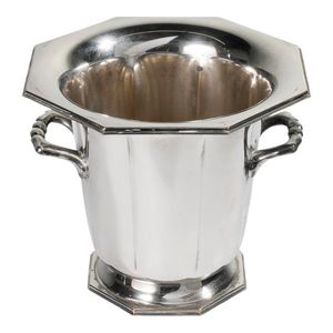 Metallic champagne tub wine presentation bucket upscale <b>bar</b> accessory gold finish beverage cooler premium - Product Image 4