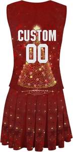 Uniformes de cheerleading pour jeunes, sur mesure, sublimés, avec strass, costume de cheerleader pour fille - Product Image 3