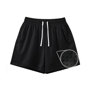 High Quality Custom Eco-Friendly 5 Inch Men's Canvas Hip Hop Shorts Leopard Design Embroidered Seam Double <b>Layer</b> Sublimation - Product Image 6