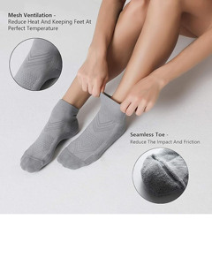 <b>Soft</b> Breathable Men's Ankle Dress <b>Socks</b> Offering Comfort Elasticity Lasting Durability Sporty Sweat-Absorbent Quick Dry - Product Image 3